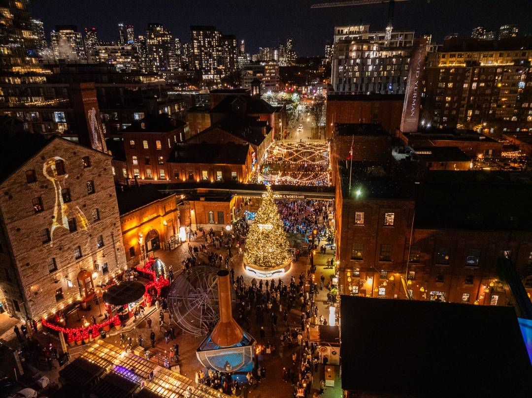 The Distillery Winter Village in Toronto, Canada