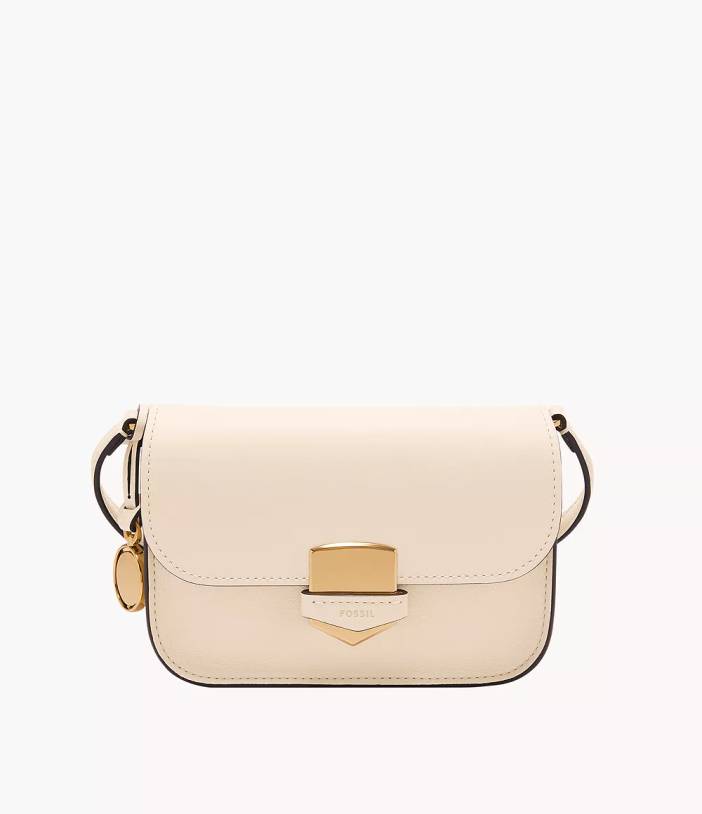 Lennox Leather Small Flap Crossbody Bag | Fossil