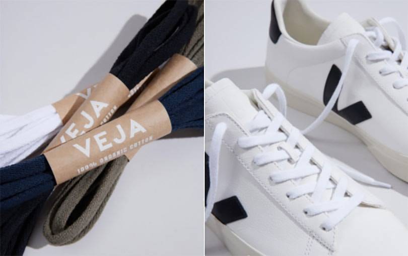 VEJA "NOS LACETS EN COTON 100% BIO"