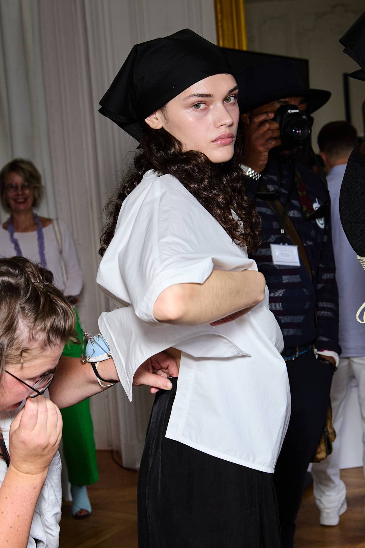 Backstage show Christian Wijnants SS25.