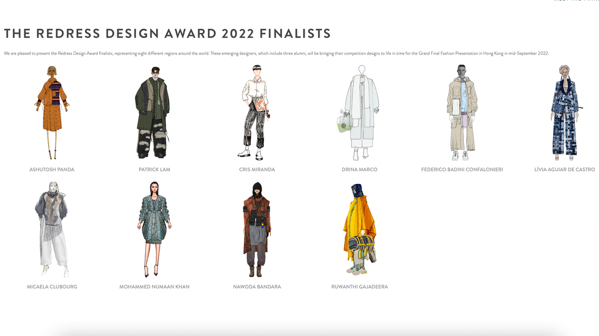 Redress Design Award 2022 finalists