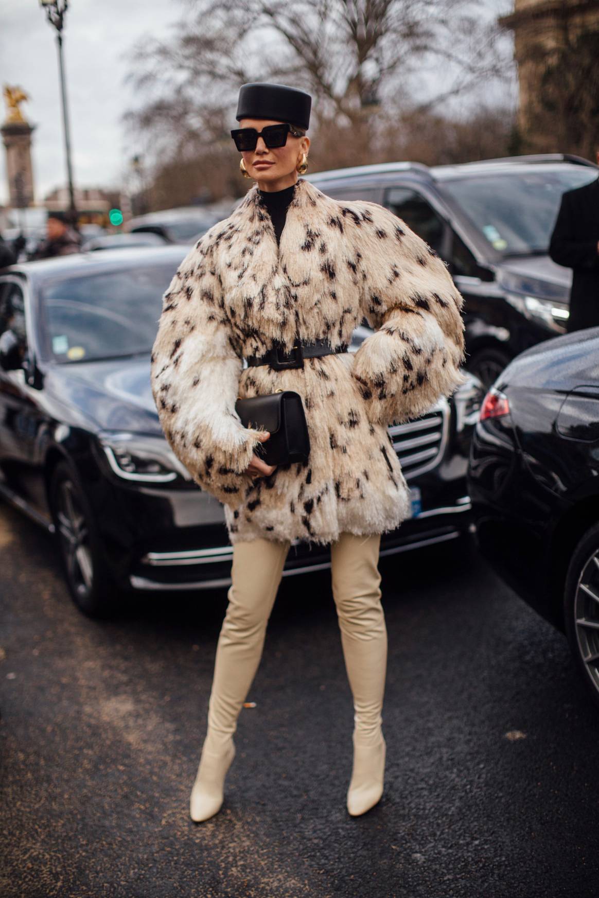 Paris HC SS24 street style at Schiaparelli