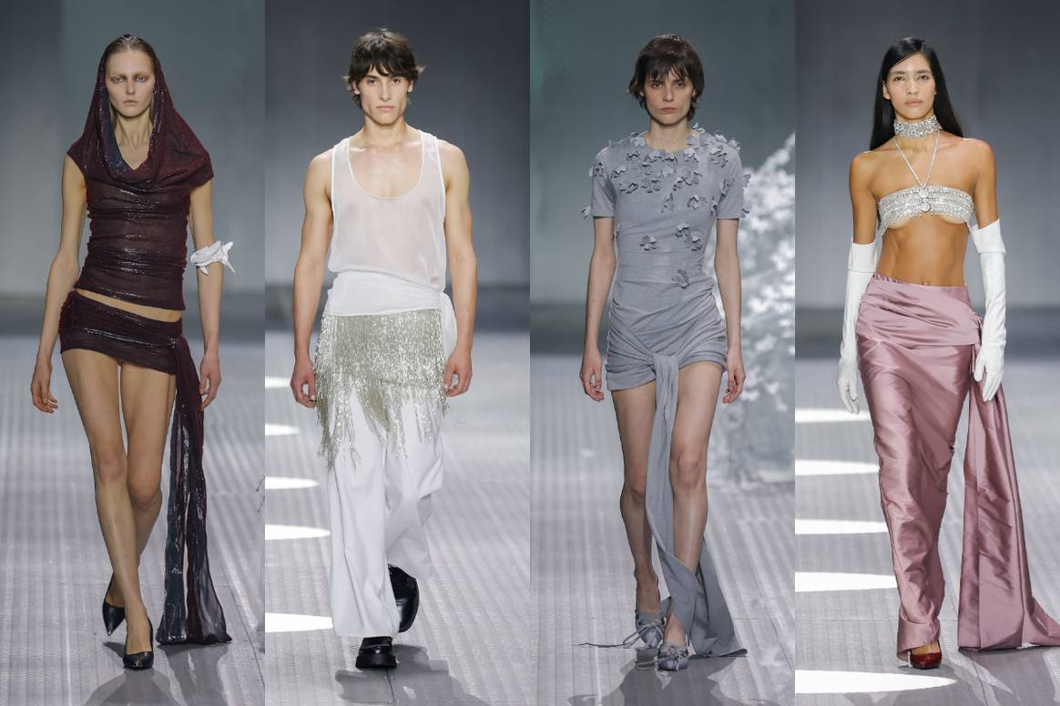 De izq. a yes. Moonsieur, Bibencia, Habey Club, Bibencia FW26 and 080 Barcelona Fashion.