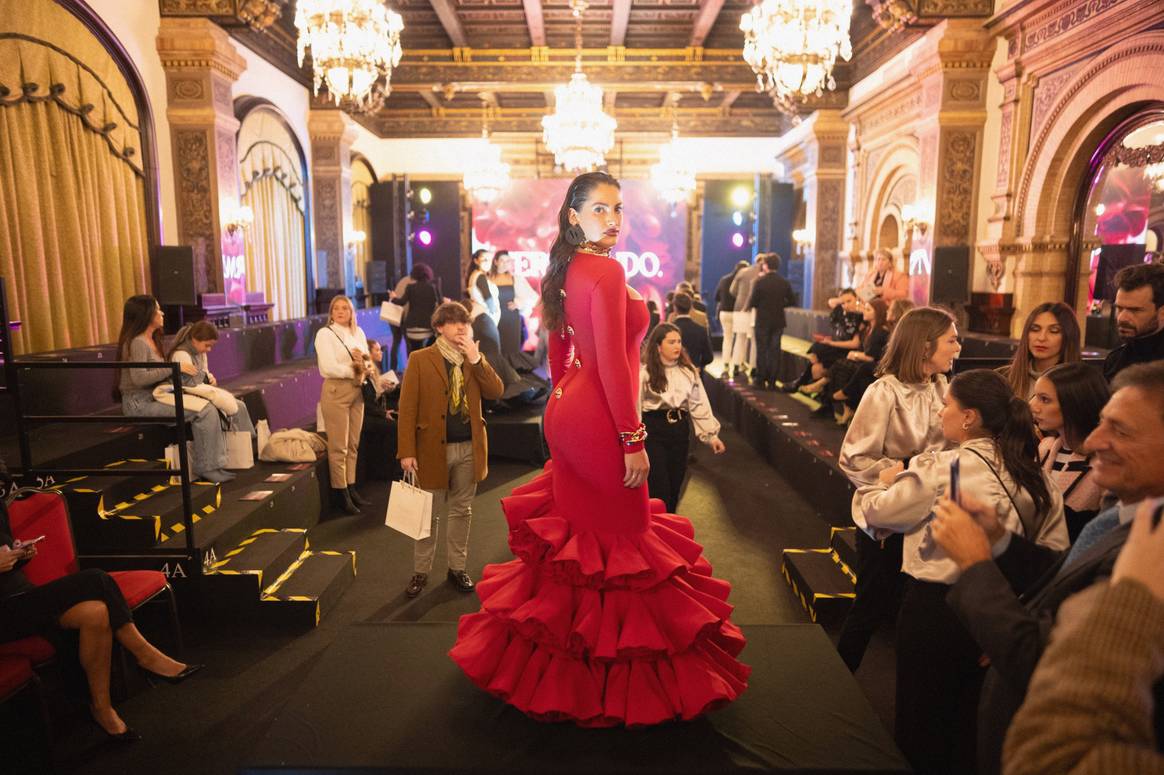 Lorena Durán at the presentation of Johanna Calderón's Fernando Collection at We Love Flamenco