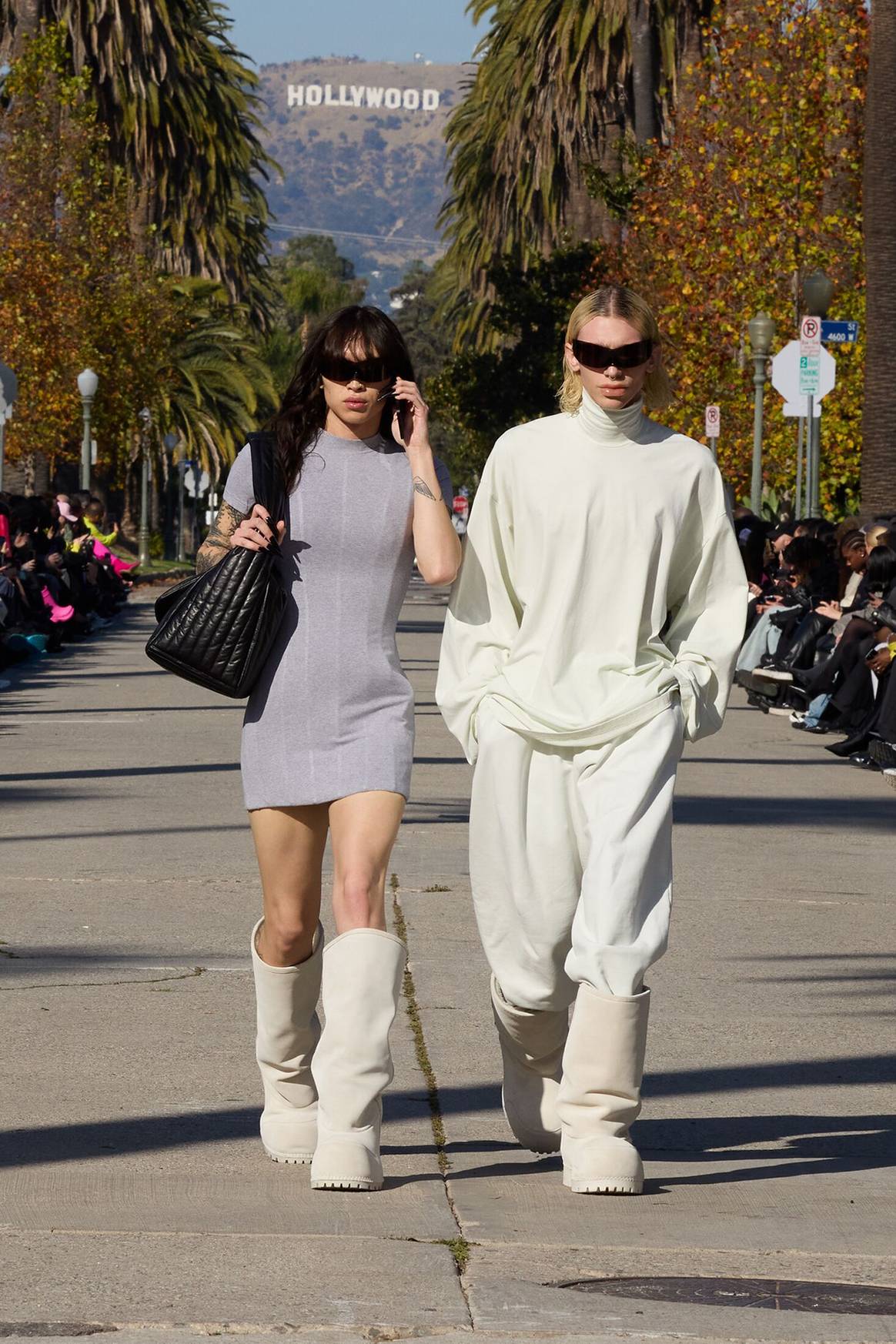 Balenciaga, desfile de presentación en Los Ángeles de la colección de Otoño para hombre y mujer FW24.