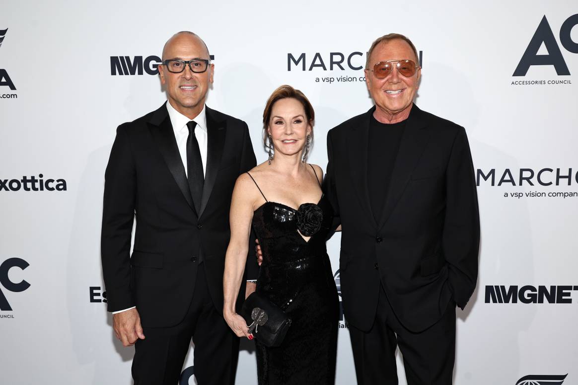 Frank Zambrelli, Karen Giberson and Michael Kors attend the 2024 ACE Awards