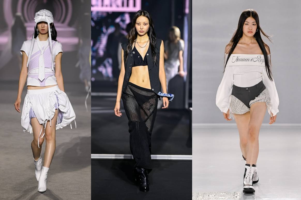 (da sinistra a destra) Arts, Ulkin e New Wave Boys alla Seoul Fashion Week