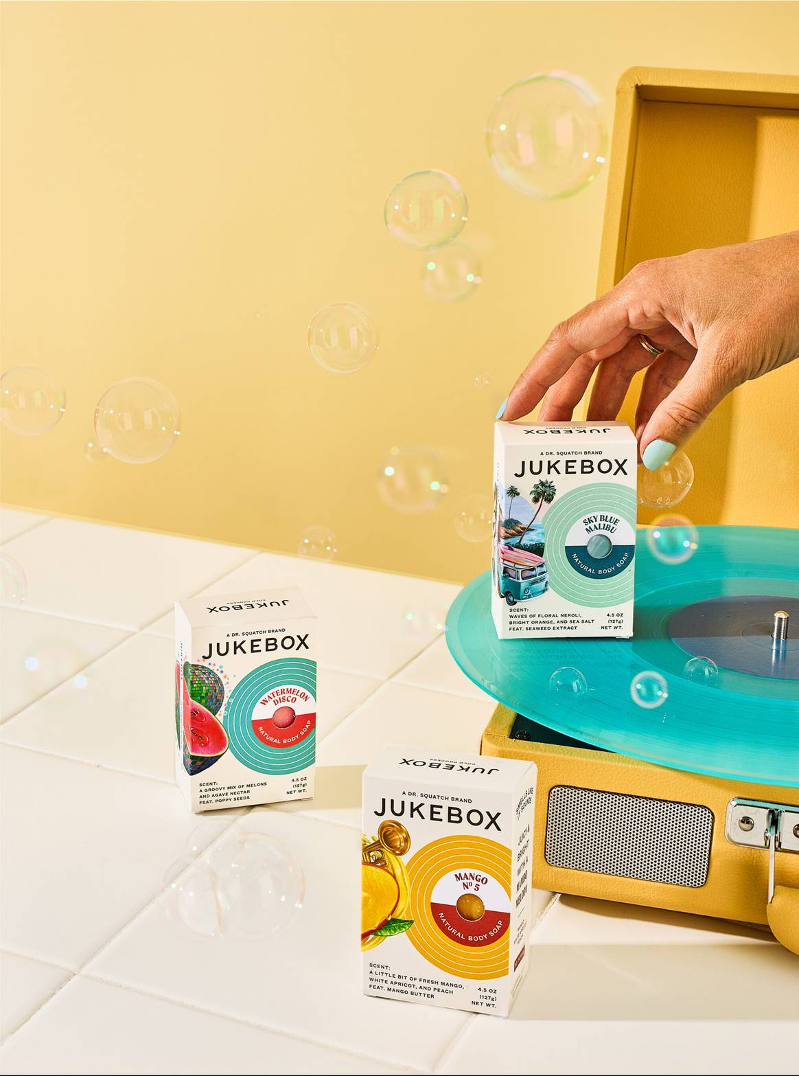 Jukebox soap product range