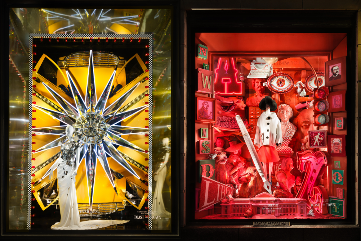 Vitrinas navideñas de Bergdorf Goodman