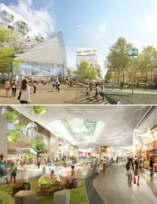 Shoppingcomplex Mall of Europe in Brussel opent in 2021