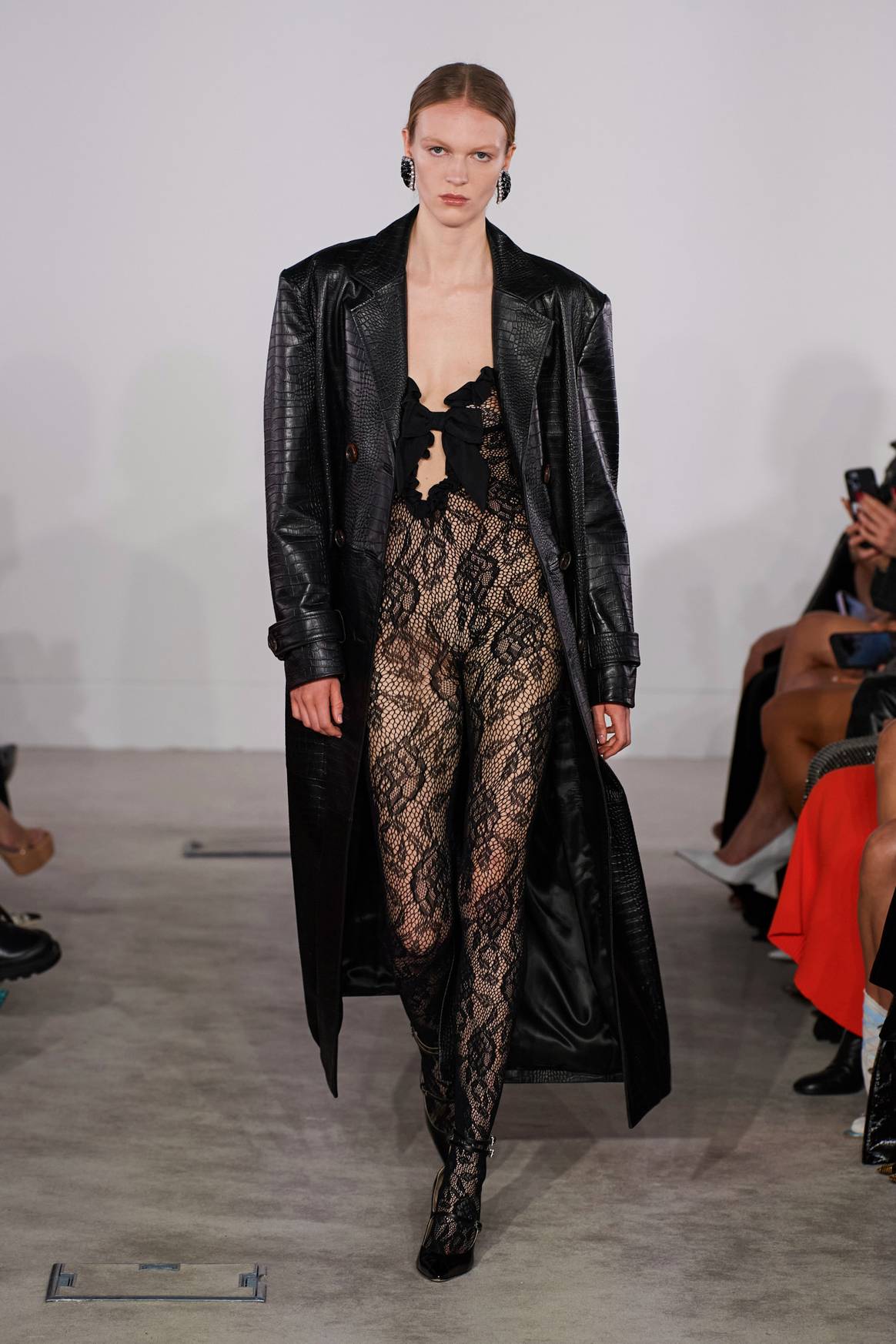 Mono ajustado de encaje Alessandra Rich FW23