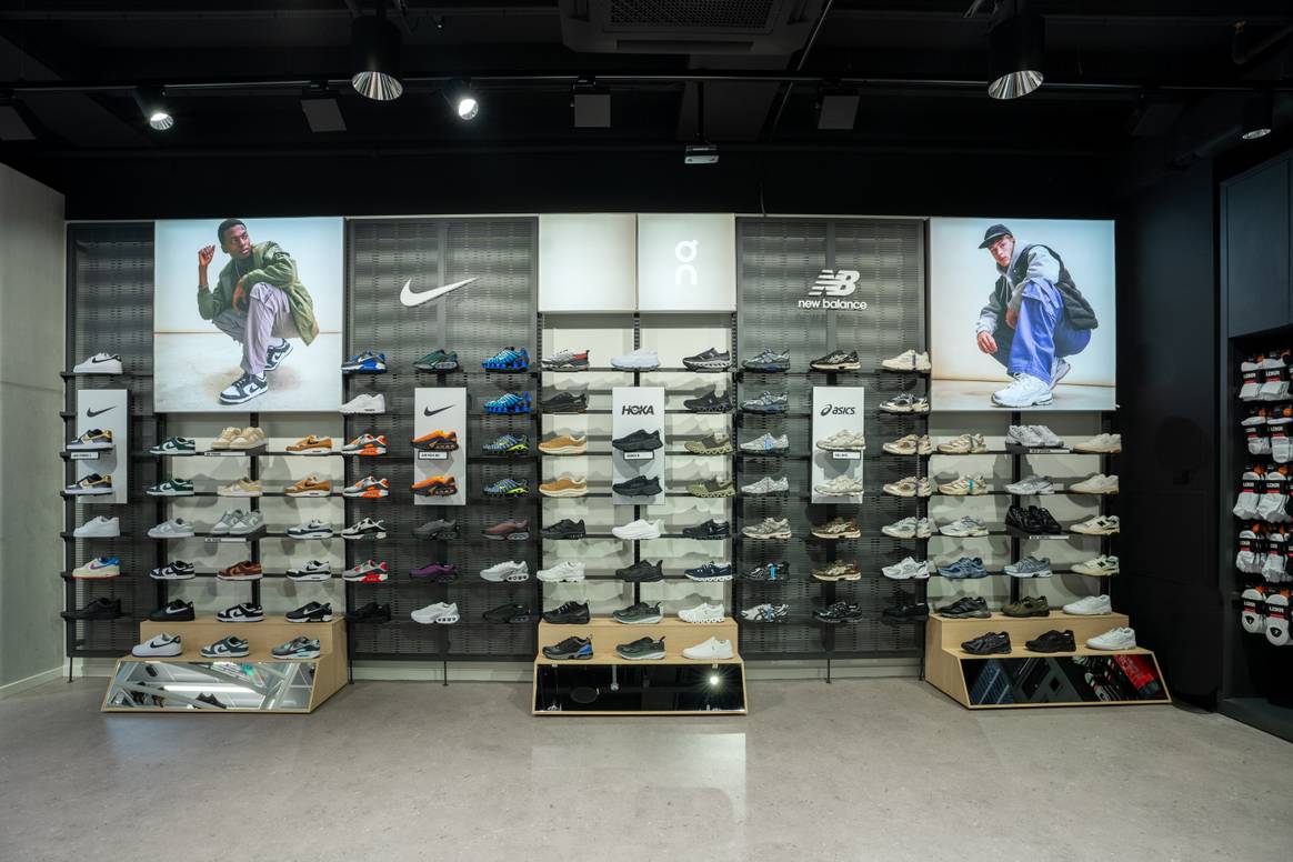 Foot Locker's nieuwe winkelconcept.