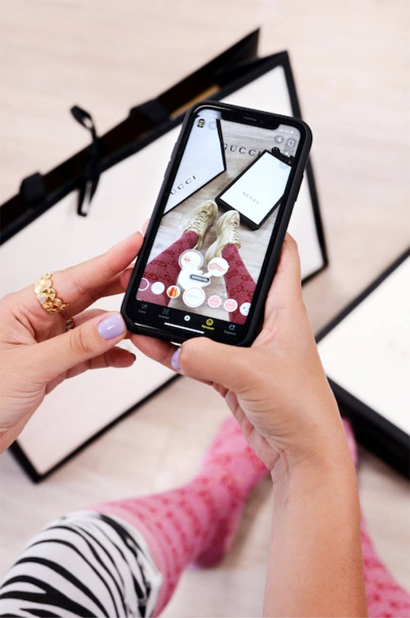 L’application Snapchat lance l’option « Try-on » avec Gucci