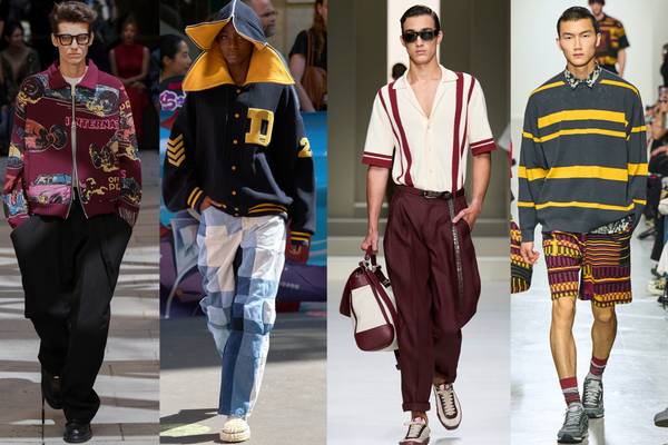 Menswear SS26 key item predictions: Varsity and preppy influences