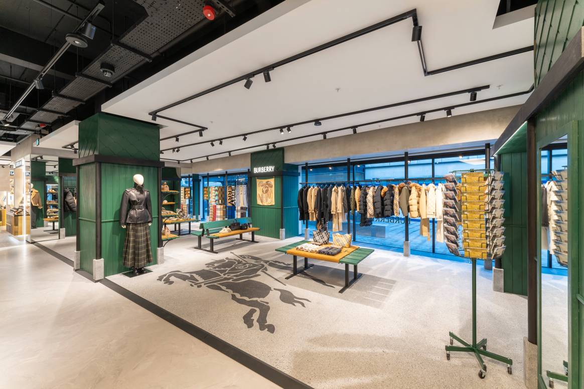 Burberry outerwear pop-up concept at Flannels Leeds