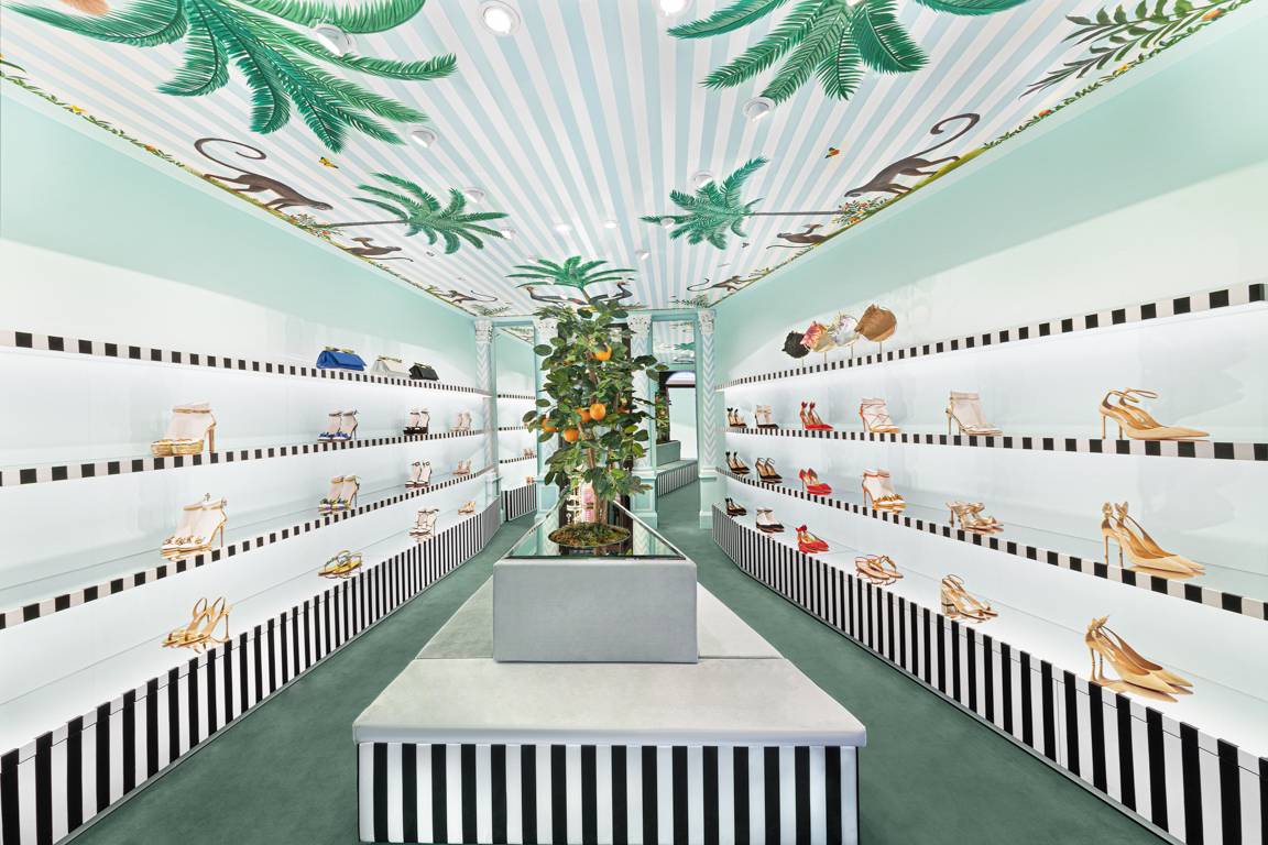 Credits: Image: Aquazzura; New Bond Street, London flagship
