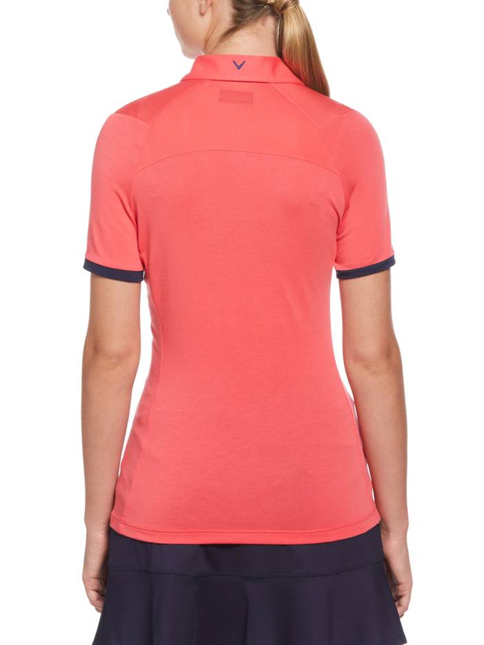 Women's Swing Tech™ Asymmetrical Color Block Golf Polo Shirt | Callaway