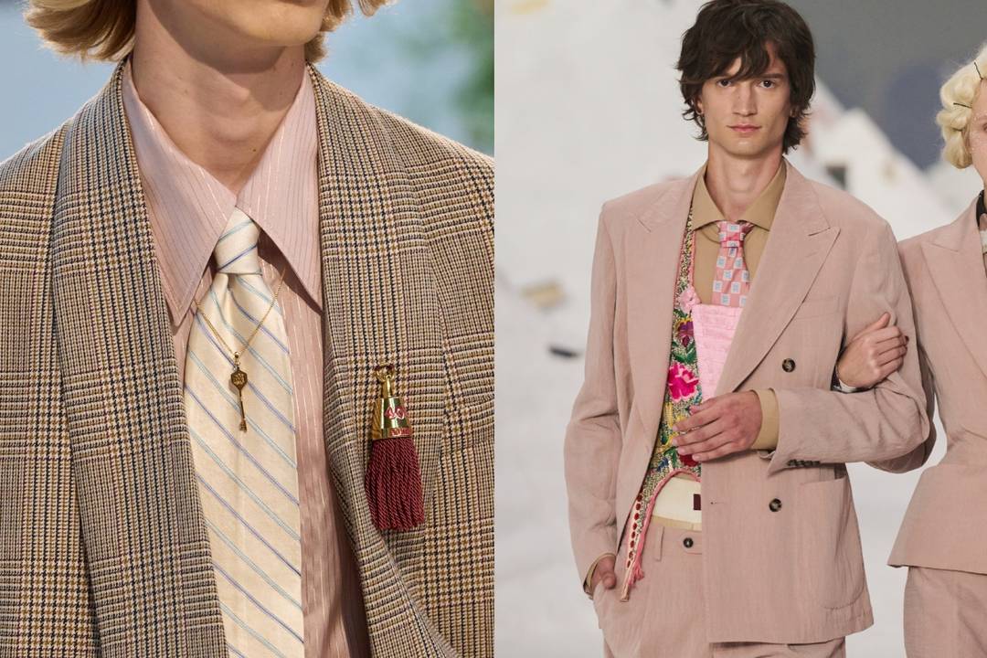 Photos to illustrate new cool formal streetwear with humor: Amiri Spring Summer 2026, Menswear & Antonio Marras SS26 Ready to Wear