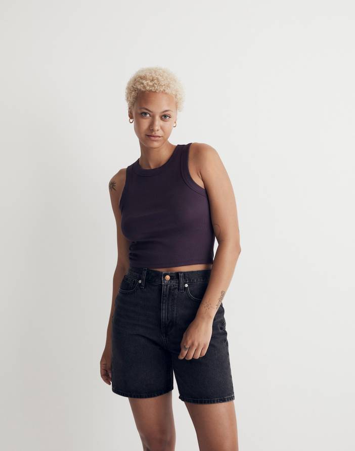 Supima® Rib Crop Tank | Madewell