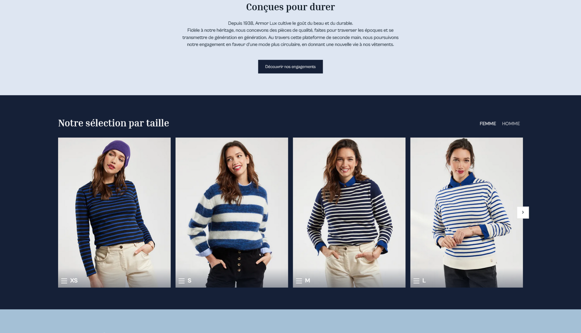 Armor Lux, plateforme seconde main
