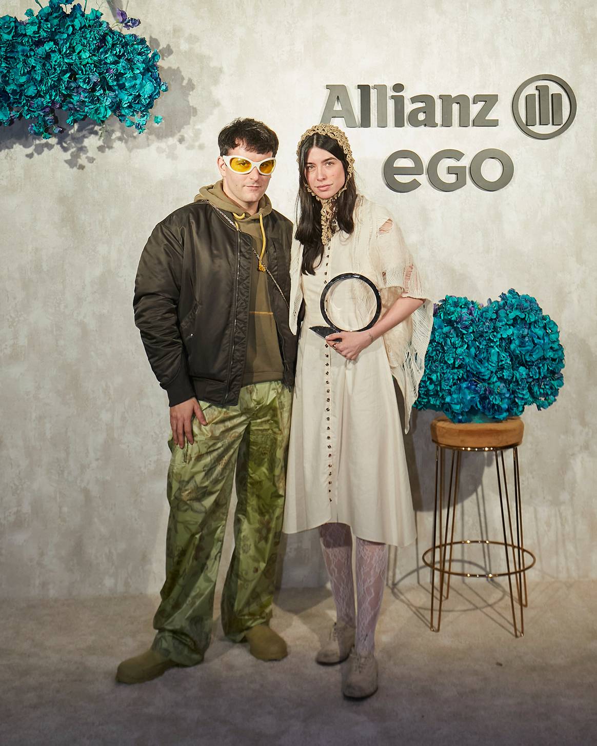 Photo Credits: Evangelina Julia, directora creativa de Evade House, junto a Alejandro Gómez Palomo, director creativo de Palomo Spain. Allianz Ego.