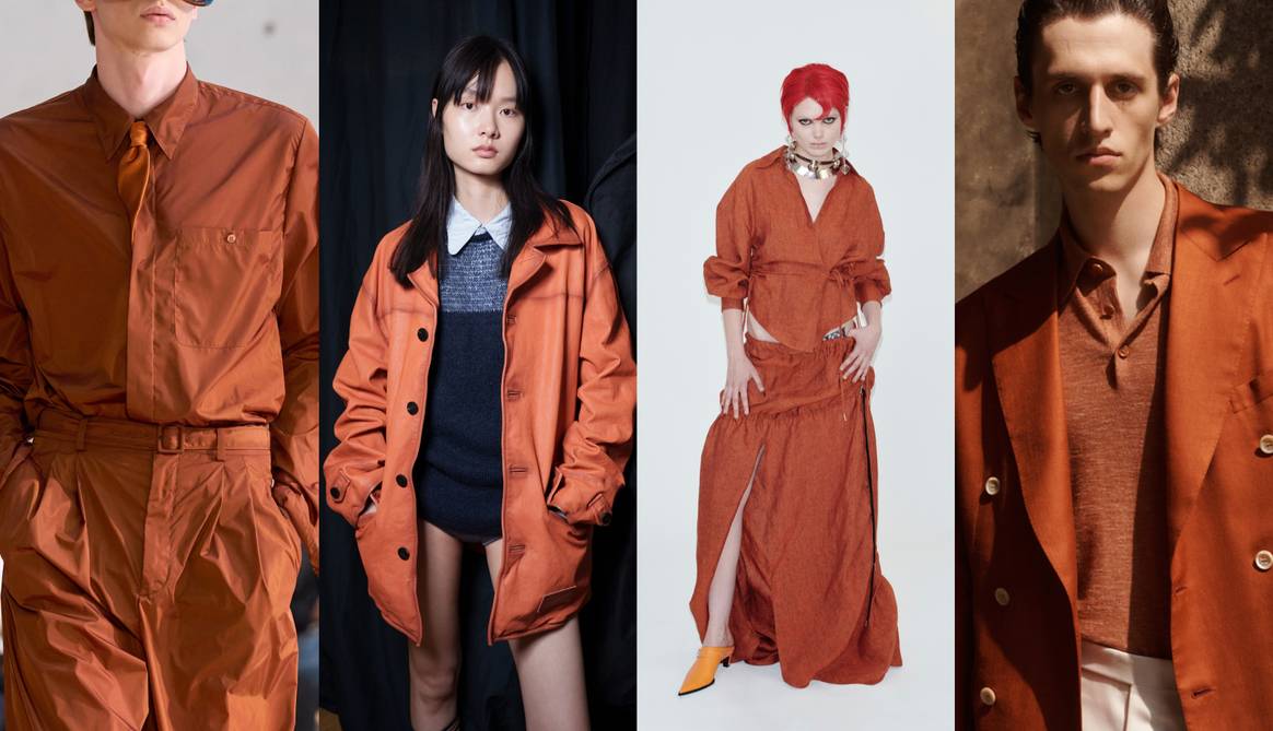 Burnt Sienna: Saint Laurent SS26 Menswear, Wooyoungmi SS26 Menswear, Laruicci SS26 Menswear & Brioni SS26 Menswear