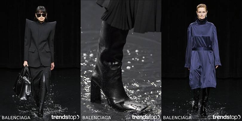 Crédit : Trendstop, de gauche à droite : Balenciaga automne-hiver 2020-21.