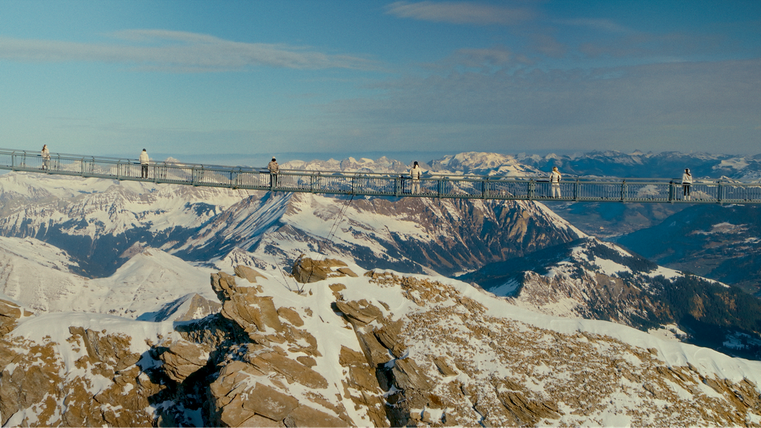 Guess ‘Winter Project’ catwalk show at Glacier 3000