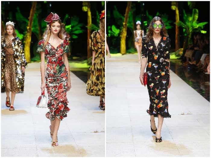 Dolce & Gabbana unveil tropically-tinted collection at MFW