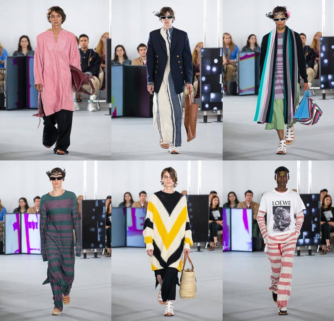 Caftanes, bolsos y artesanía: Loewe presenta en París su colección hombre SS-2020