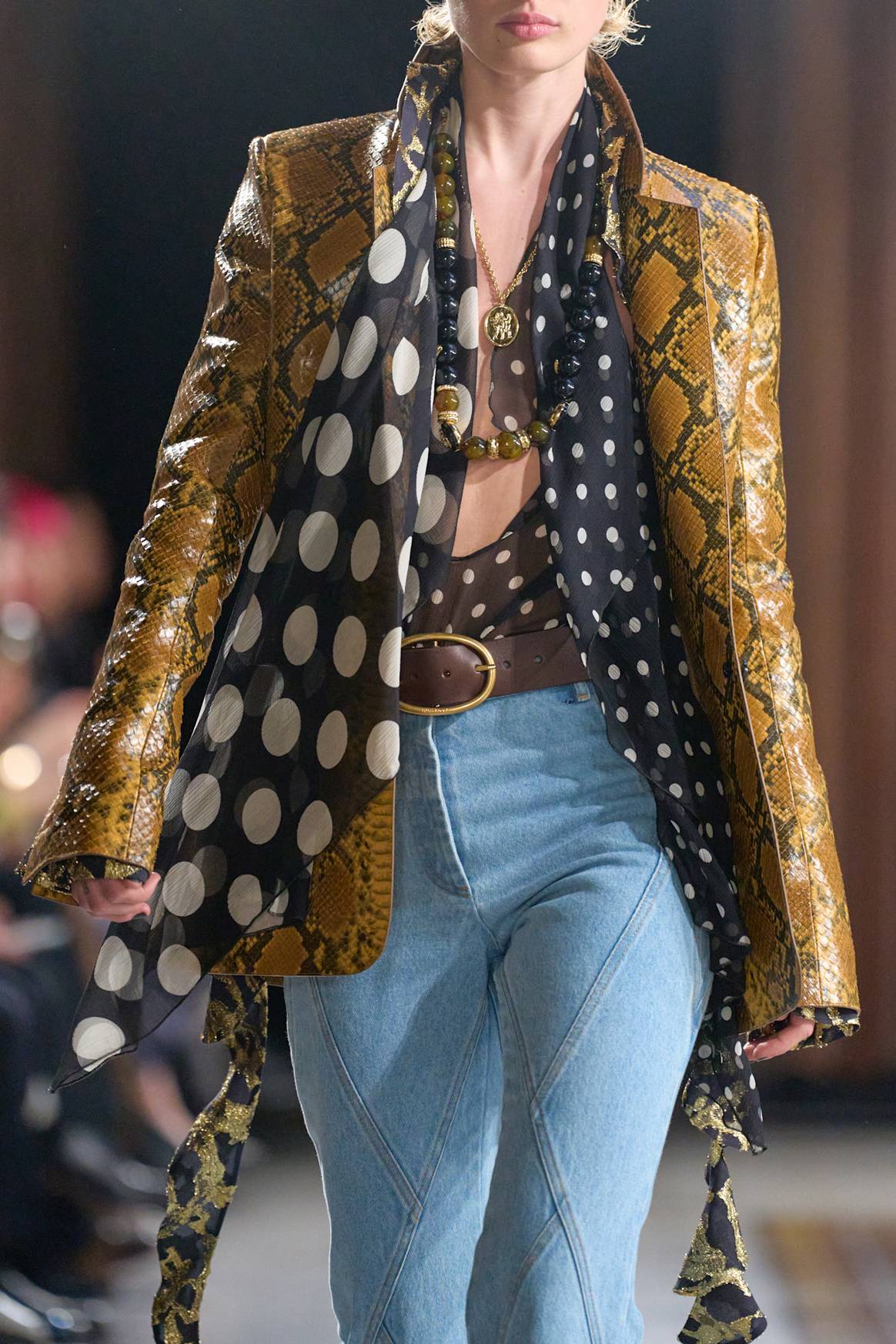 Slangenprint & Polka dot bij Nina Ricci SS26 - Ready to Wear