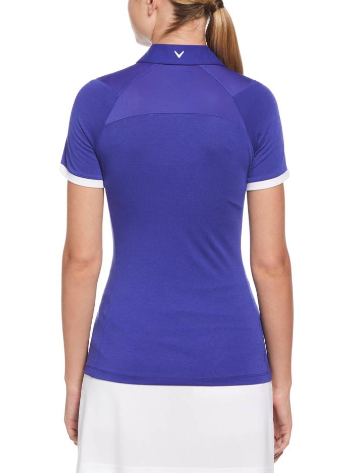 Women's Swing Tech™ Asymmetrical Color Block Golf Polo Shirt | Callaway