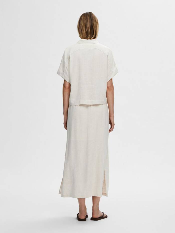 Cropped Overhemd Met Korte Mouwen | Selected-Femme