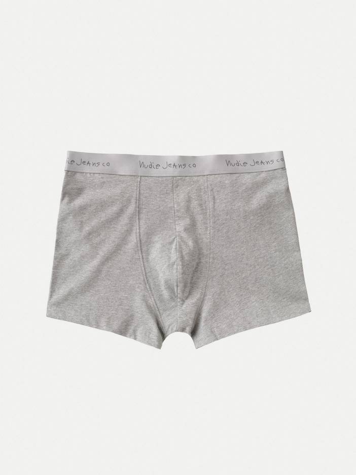 Boxer Briefs Greymelange Men's Organic Underwear X Small Sustainable Clothing | Nudie Jeans