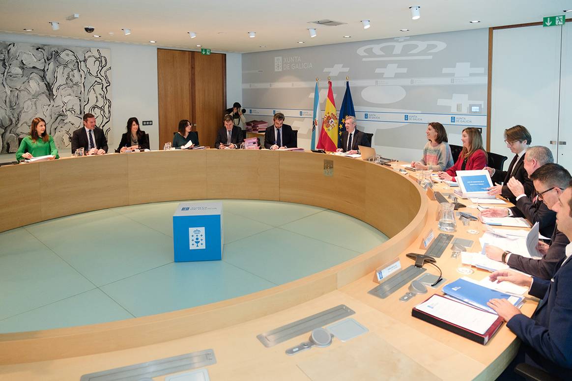 Reunión del Gobierno de Galicia, el 27 de diciembre de 2024.