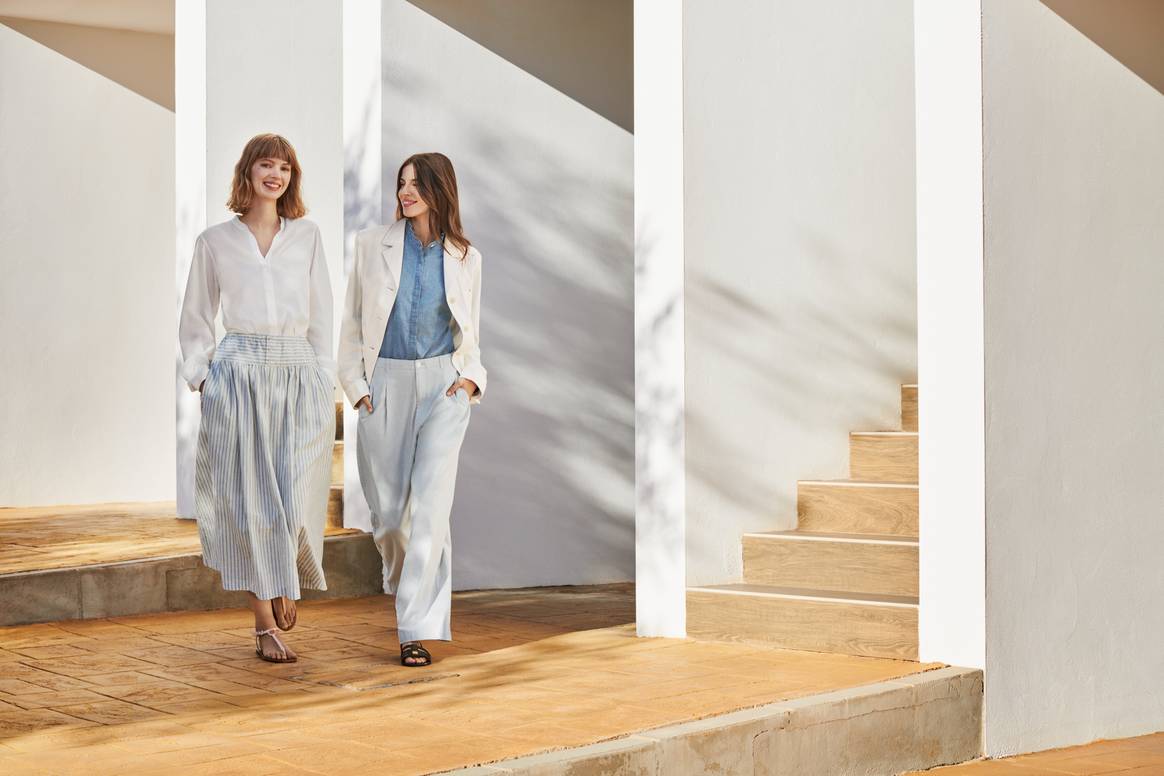 La collection Uniqlo x Inès de la Fressange printemps/été 2024.