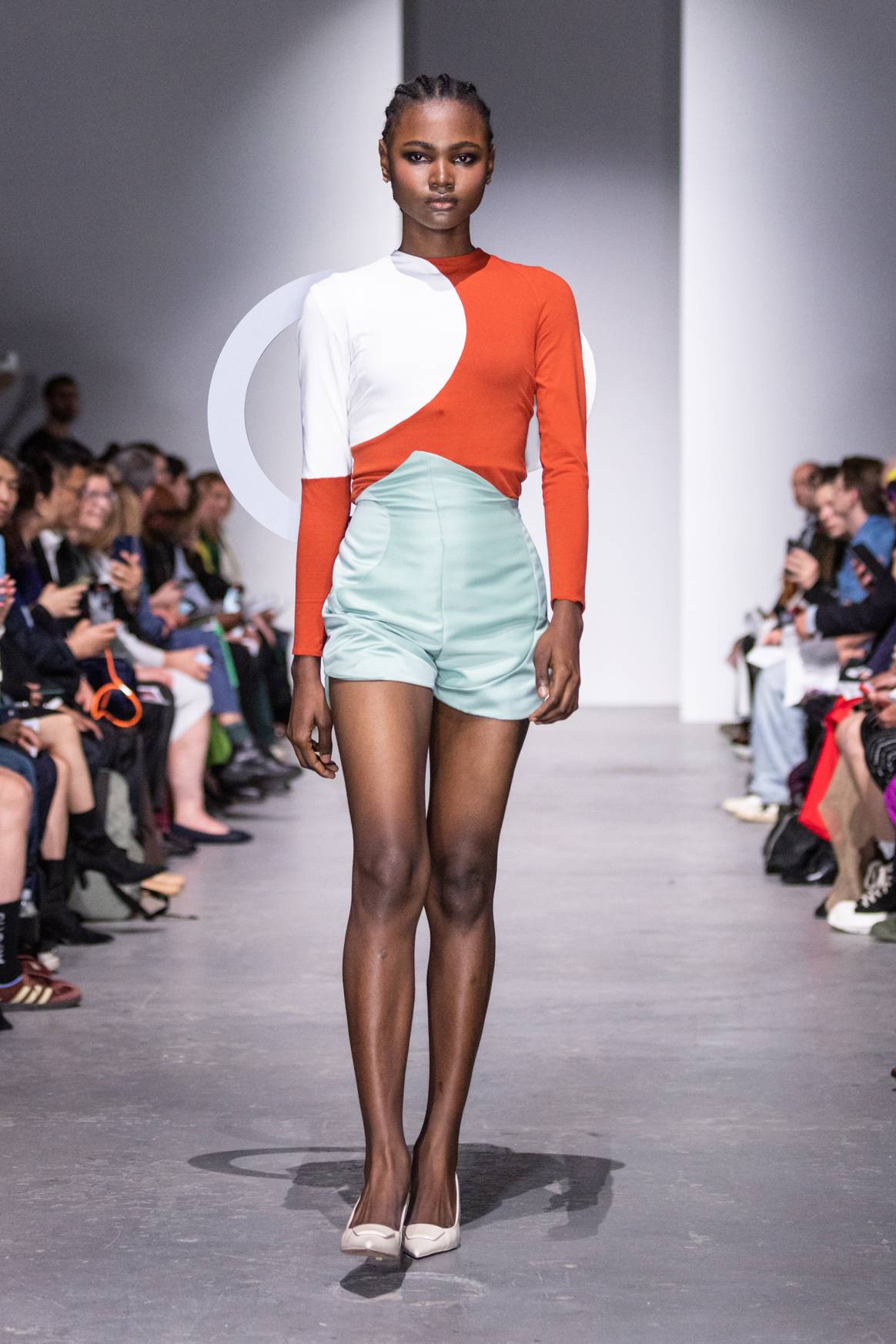 A look by Isabel Ealand, University of Westminster bachelor fashion show 2024.