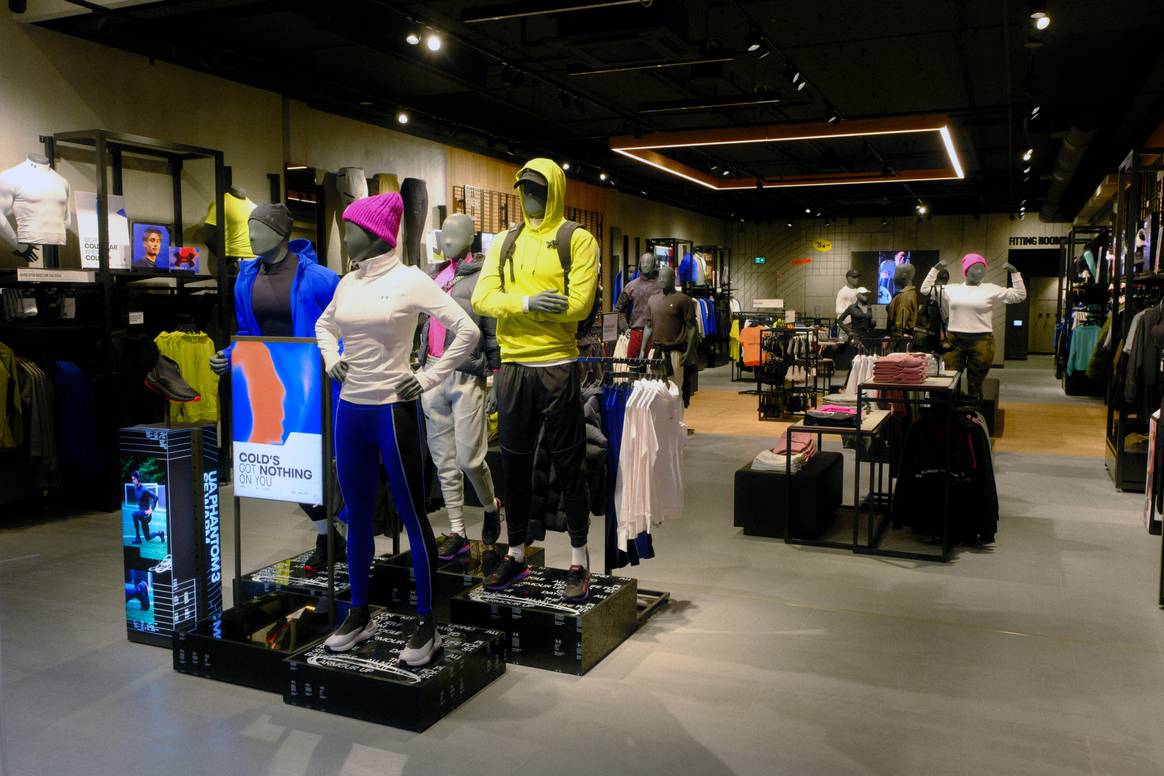 De nieuwe winkel van Under Armour in Leidschendam.