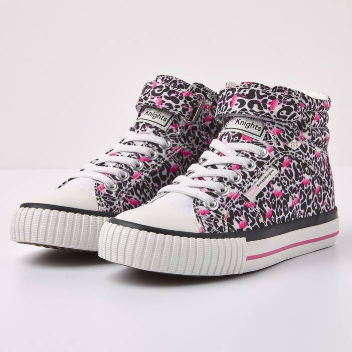 DEE Hoge sneakers meisjes flamingo panterprint - Panterprint - maat 28 | British Knights