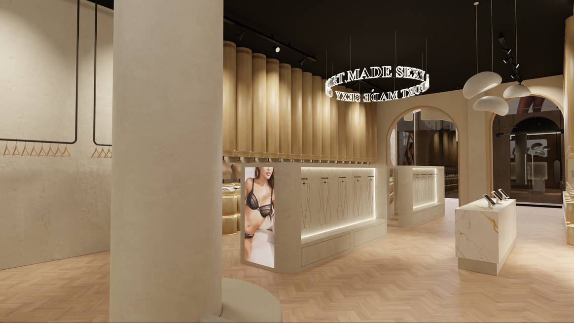 Rendering des Lounge-Stores in London