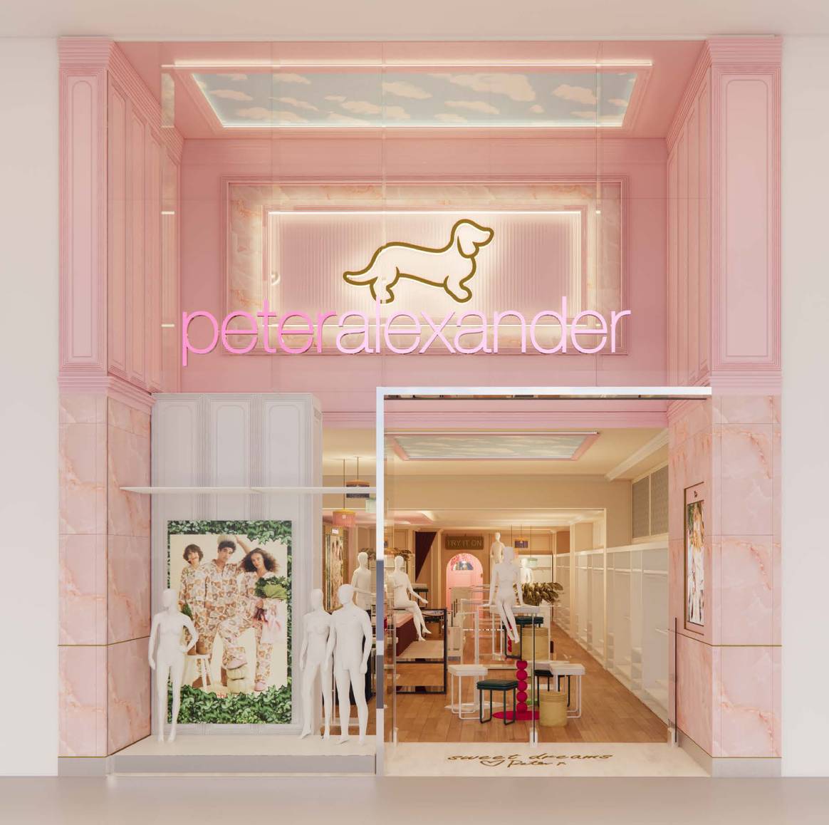 Peter Alexander Westfield White City - Front of Store Renders