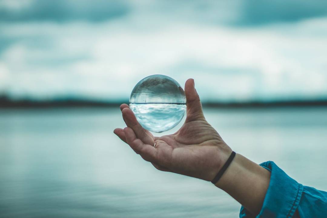 Esfera transparente.