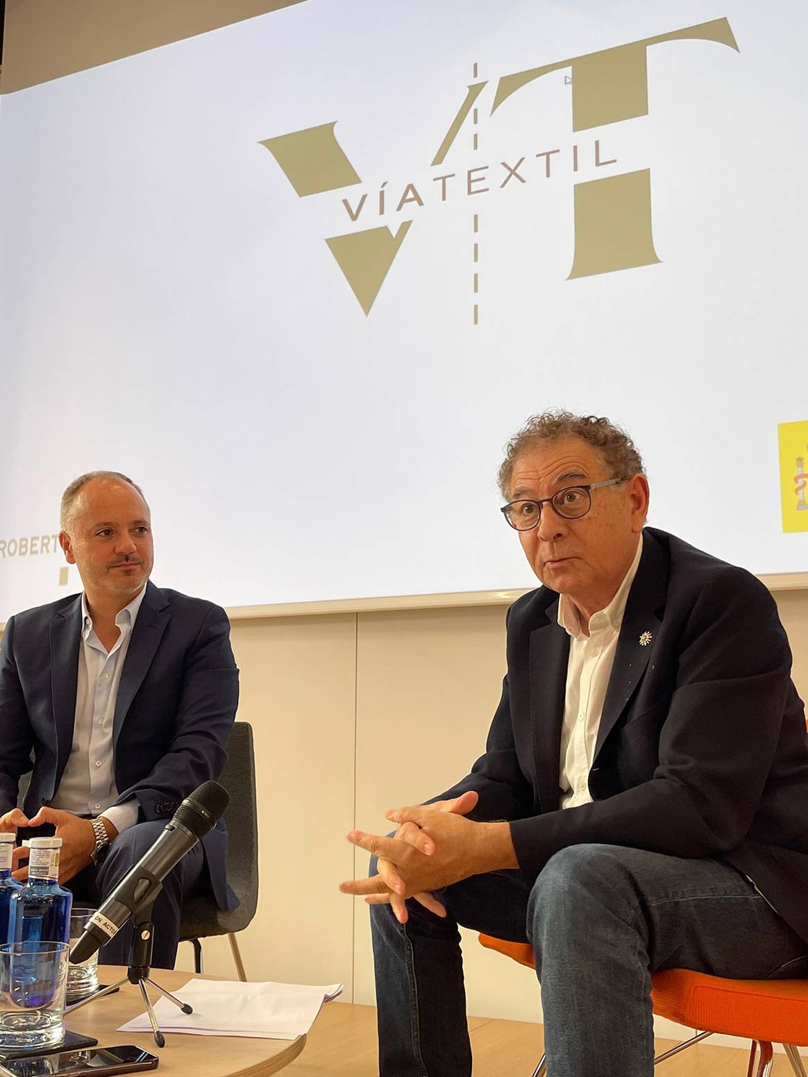 Photo Credits: El diseñador Roberto Verino durante el acto de presentación de ViaTextil.