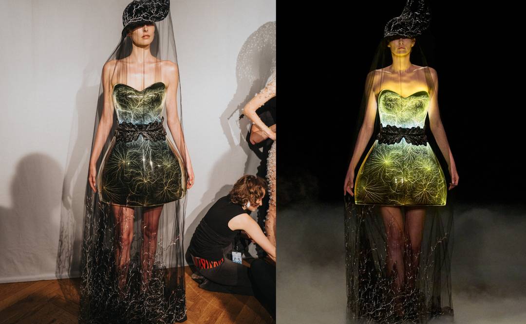 Robe Fractal Universe, Iris Van Herpen Haute Couture AH26.