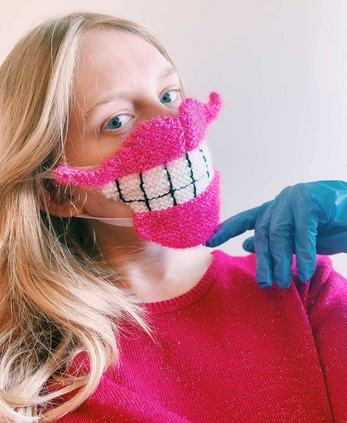 Icelandic designer makes 'scary' masks to encourage distancing