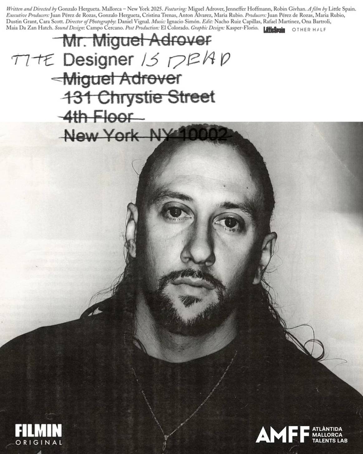 Póster promocional del documental “The Designer is Dead”.