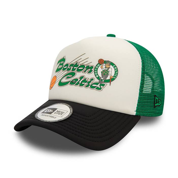 Boston Celtics NBA Graphic Green 9FORTY E-Frame Adjustable Trucker Cap newera adult unisex Green newera adult unisex Green newera adult unisex Green n | new era