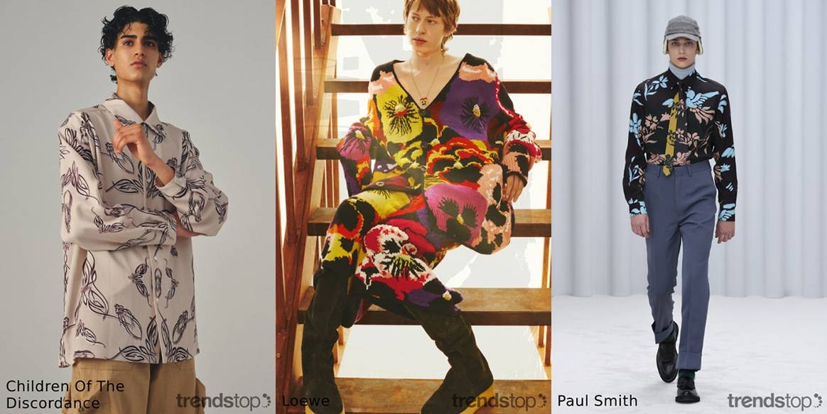 Menswear print directions for Fall/Winter 2021