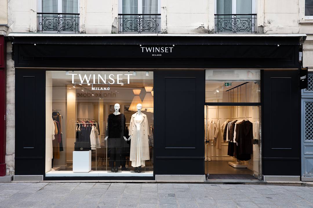 Twinset Milano, boutique dans le quartier du Marais, à Paris.