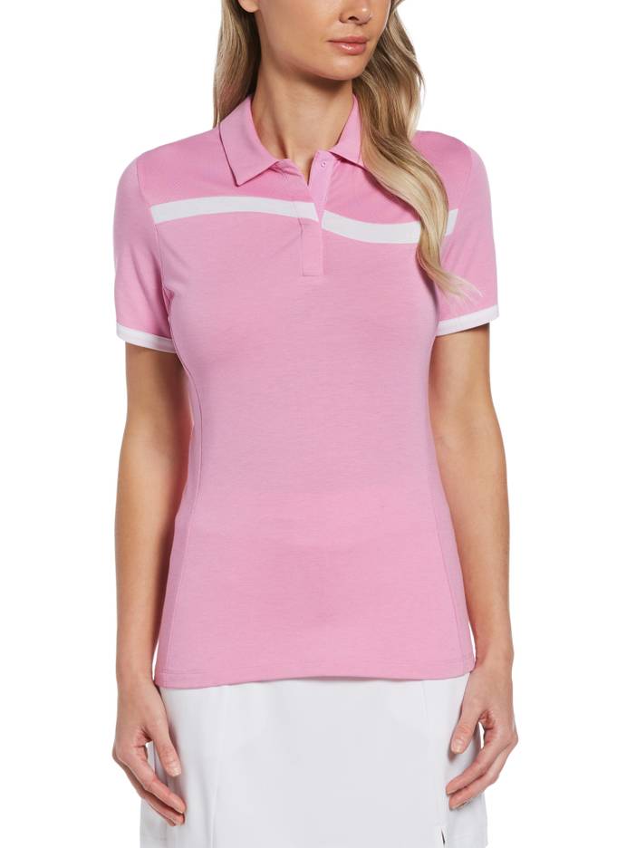 Women's Swing Tech™ Asymmetrical Color Block Golf Polo Shirt | Callaway